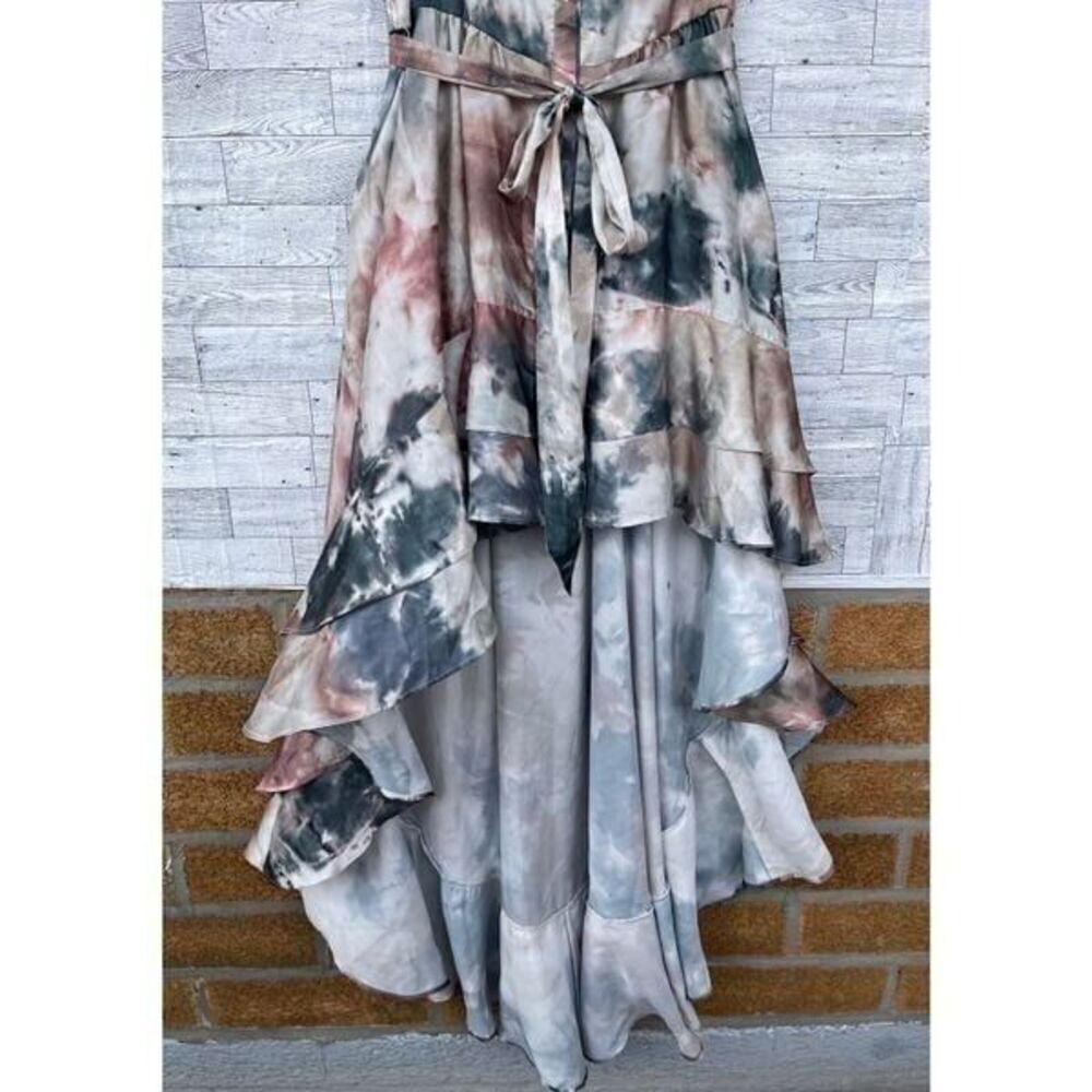 SUKISO WOMEN'S JULIET HIGH TO LOW DRESS EARTH TIE-DYE LARGE - Picture 6 of 12